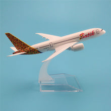 Load image into Gallery viewer, Batik Indonesia Airlines Boeing 787 Airplane 16cm DieCast Plane Model