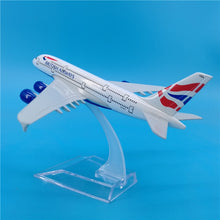Load image into Gallery viewer, British Airways Airbus A380 Airplane 16cm DieCast Plane Model
