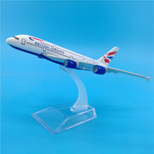 Load image into Gallery viewer, British Airways Airbus A380 Airplane 16cm DieCast Plane Model