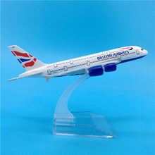 Load image into Gallery viewer, British Airways Airbus A380 Airplane 16cm DieCast Plane Model