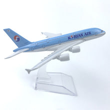 Load image into Gallery viewer, KOREAN AIR Airbus A380 HL7612 Airplane 16cm DieCast Plane Model