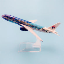 Load image into Gallery viewer, Malaysia Airlines Boeing 777 Freedom of Space Airplane 16cm DieCast Plane Model
