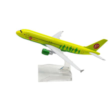 Load image into Gallery viewer, S7 Airlines Russian Airbus A320 Airplane 16cm DieCast Plane Model