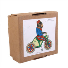 Load image into Gallery viewer, Vintage Circus Monkey on a Tricycle Retro Clockwork Wind Up Tin Toy Collectible