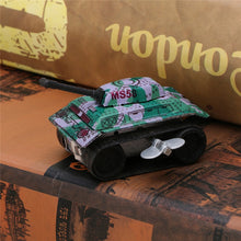 Load image into Gallery viewer, Mini Military Army Tank Model Retro Clockwork Wind Up Tin Toy Collectible
