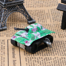 Load image into Gallery viewer, Mini Military Army Tank Model Retro Clockwork Wind Up Tin Toy Collectible