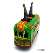 Load image into Gallery viewer, MS252 Tram Trolley Vehicle Car Retro Clockwork Wind Up Tin Toy Collectible