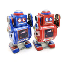 Load image into Gallery viewer, MS524 Walking Mini Robot Retro Clockwork Wind Up Tin Toy Collectible (Choose Color)