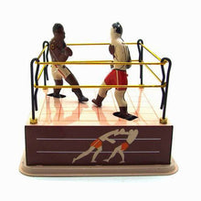 Load image into Gallery viewer, MS381 Boxer Boxing Slugger Champions Retro Clockwork Wind Up Tin Toy Collectible