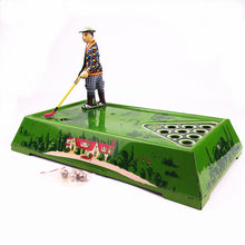 Load image into Gallery viewer, MS630 Play Golf Game Sport Player Retro Clockwork Wind Up Tin Toy Collectible
