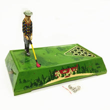 Load image into Gallery viewer, MS630 Play Golf Game Sport Player Retro Clockwork Wind Up Tin Toy Collectible