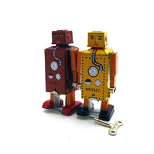 Load image into Gallery viewer, MS651 Lilliput Little Robot Retro Clockwork Wind Up Tin Toy Collectible (Choose Color)