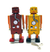 Load image into Gallery viewer, MS651 Lilliput Little Robot Retro Clockwork Wind Up Tin Toy Collectible (Choose Color)