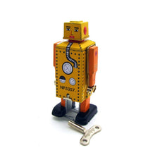 Load image into Gallery viewer, MS651 Lilliput Little Robot Retro Clockwork Wind Up Tin Toy Collectible (Choose Color)