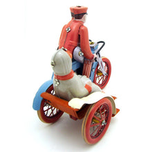 Load image into Gallery viewer, MS458 Vintage Man & Woman in Motorcycle Sidecar Retro Clockwork Wind Up Tin Toy Collectible