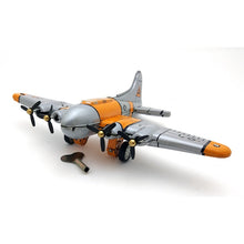 Load image into Gallery viewer, MS489 Vintage B-17 Flying Fortress Airplane Retro Clockwork Wind Up Tin Toy Collectible
