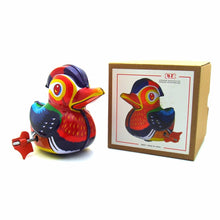 Load image into Gallery viewer, MS521 Colorful Mandarin Duck Retro Clockwork Wind Up Tin Toy Collectible