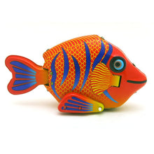 Load image into Gallery viewer, MS480 Happy Fish Retro Clockwork Wind Up Tin Toy Collectible
