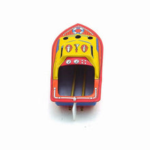 Load image into Gallery viewer, MF418 Colorful Pop Pop Steam Boat Retro Clockwork Wind Up Tin Toy Collectible
