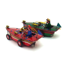 Load image into Gallery viewer, MF421 Dragonfly Speedboat Boat Christmas Pendant Ornament Tin Toy Collectible (Choose Color)