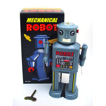 Load image into Gallery viewer, MS646 Mechanical Walking Space Robot Retro Clockwork Wind Up Tin Toy Collectible