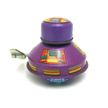 Load image into Gallery viewer, MS647 Vintage Space Robot UFO Spaceship 3 pcs Retro Clockwork Wind Up Tin Toy Collectible