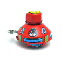 Load image into Gallery viewer, MS647 Vintage Space Robot UFO Spaceship 3 pcs Retro Clockwork Wind Up Tin Toy Collectible