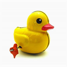 Load image into Gallery viewer, MS520 Yellow Duck Duckling Animal Retro Clockwork Wind Up Tin Toy Collectible