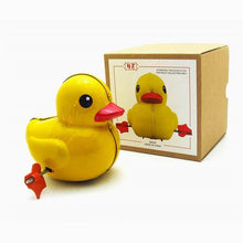 Load image into Gallery viewer, MS520 Yellow Duck Duckling Animal Retro Clockwork Wind Up Tin Toy Collectible