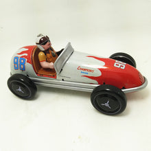 Load image into Gallery viewer, MS508 Vintage Champion's Racer Retro Clockwork Wind Up Tin Toy Collectible