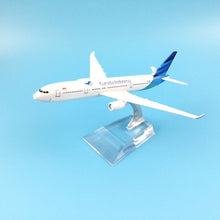 Load image into Gallery viewer, Garuda Indonesia Airlines Airbus A330 Airplane 16cm Diecast Plane Model