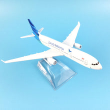 Load image into Gallery viewer, Garuda Indonesia Airlines Airbus A330 Airplane 16cm Diecast Plane Model