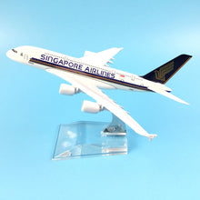 Load image into Gallery viewer, Singapore Airlines A380 9V-SKA Airbus Airplane 16cm Diecast Plane Model
