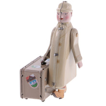 Load image into Gallery viewer, MS472 Vintage Traveller Suitcase Man Retro Clockwork Wind Up Tin Toy Collectible