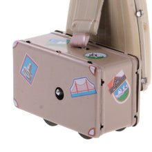 Load image into Gallery viewer, MS472 Vintage Traveller Suitcase Man Retro Clockwork Wind Up Tin Toy Collectible
