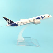 Load image into Gallery viewer, Wingo Airlines Colombia Boeing 787 Airplane 16cm Diecast Plane Model