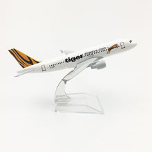 Load image into Gallery viewer, Tiger Airways A320 Airbus Airplane 16cm Diecast Plane Model