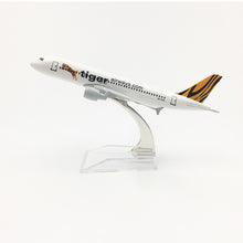 Load image into Gallery viewer, Tiger Airways A320 Airbus Airplane 16cm Diecast Plane Model