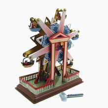 Load image into Gallery viewer, MS435 Vintage Snowflake Ferris Wheel Retro Clockwork Wind Up Tin Toy Collectible