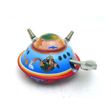 Load image into Gallery viewer, MS633 Space Surveyor X-12 Satellites UFO 3 pcs Retro Clockwork Wind Up Tin Toy Collectible