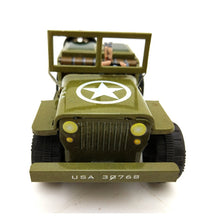 Load image into Gallery viewer, MS498 Military Jeep Willys 1941 US Army Vehicle Retro Clockwork Wind Up Tin Toy Collectible