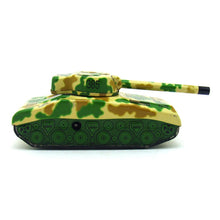Load image into Gallery viewer, MS474 Vintage Sherman Tank Rotating Turret Retro Clockwork Wind Up Tin Toy Collectible