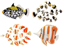 Load image into Gallery viewer, Set of 4 Coral Fish Animal Part I 4D 3D Puzzle Model Educational DIY Toy