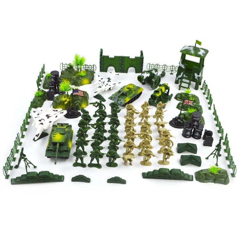 90 pcs Classic WWII Military Soldier Force Playset Plastic Toy Soldier –  e-Toyer