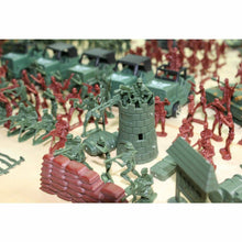 Load image into Gallery viewer, 307 pcs Classic WWII Military Playset Plastic Toy Soldier Army Men 4cm Figures & Accessories