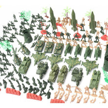 Load image into Gallery viewer, 203 pcs Classic WWII Military Playset Plastic Toy Soldier Army Men 5cm Figures & Accessories