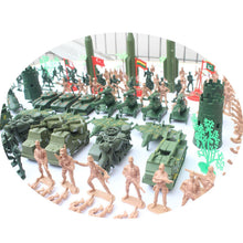 Load image into Gallery viewer, 203 pcs Classic WWII Military Playset Plastic Toy Soldier Army Men 5cm Figures & Accessories