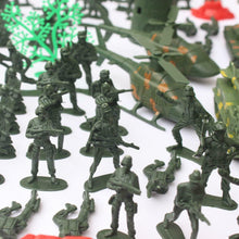 Load image into Gallery viewer, 203 pcs Classic WWII Military Playset Plastic Toy Soldier Army Men 5cm Figures & Accessories