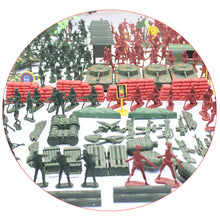 Load image into Gallery viewer, 330 pcs Classic WWII Military Playset Plastic Toy Soldier Army Men 4cm Figures & Accessories