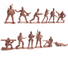 Load image into Gallery viewer, 130 pcs Classic WWII Military Playset Plastic Toy Soldier Army Men 5cm Figures & Accessories